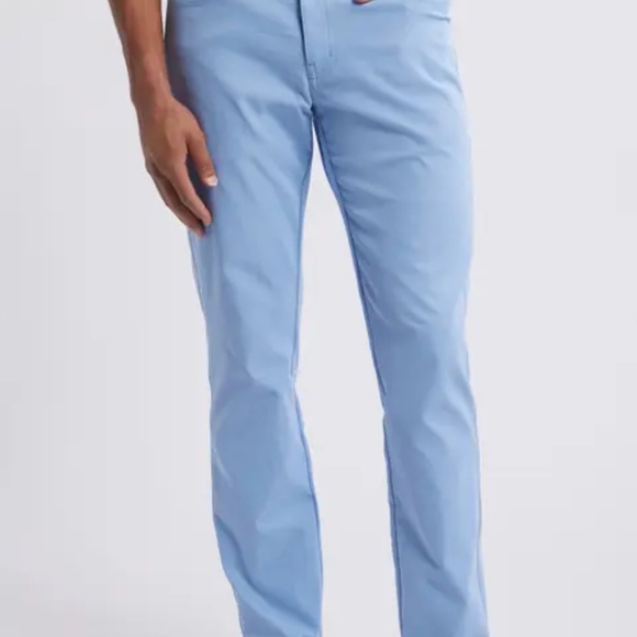 J.McLaughlin Sz 36 LightBlue Taylor Straight Fit Chino in Italian Twill Cotton - Picture 13 of 13